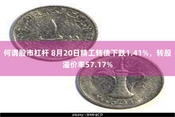 何谓股市杠杆 8月20日精工转债下跌1.41%，转股溢价率57.17%