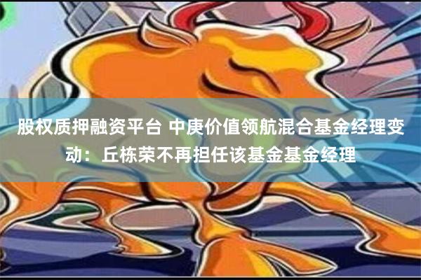 股权质押融资平台 中庚价值领航混合基金经理变动：丘栋荣不再担任该基金基金经理