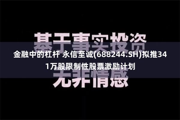 金融中的杠杆 永信至诚(688244.SH)拟推341万股限制性股票激励计划