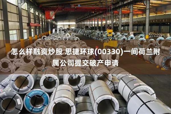 怎么样融资炒股 思捷环球(00330)一间荷兰附属公司提交破产申请