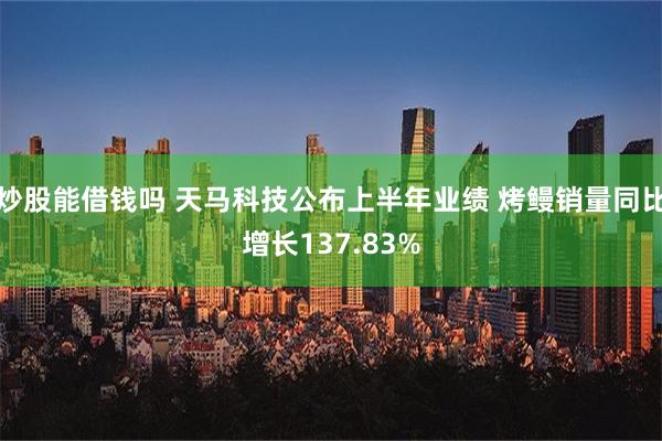 炒股能借钱吗 天马科技公布上半年业绩 烤鳗销量同比增长137.83%