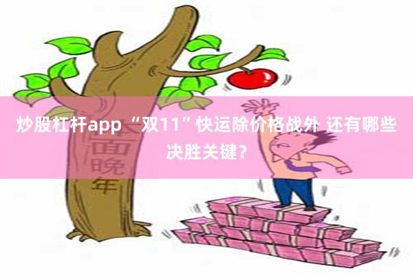 炒股杠杆app “双11”快运除价格战外 还有哪些决胜关键？