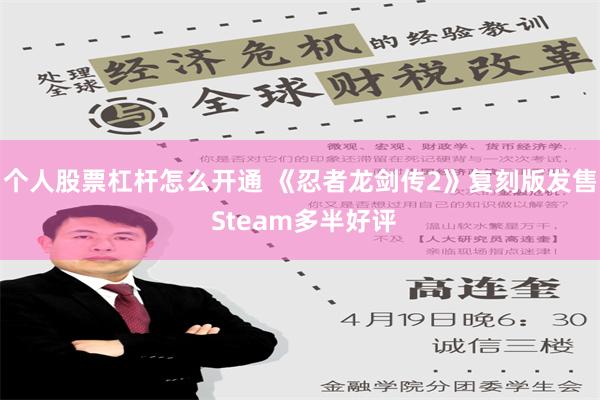 个人股票杠杆怎么开通 《忍者龙剑传2》复刻版发售 Steam多半好评